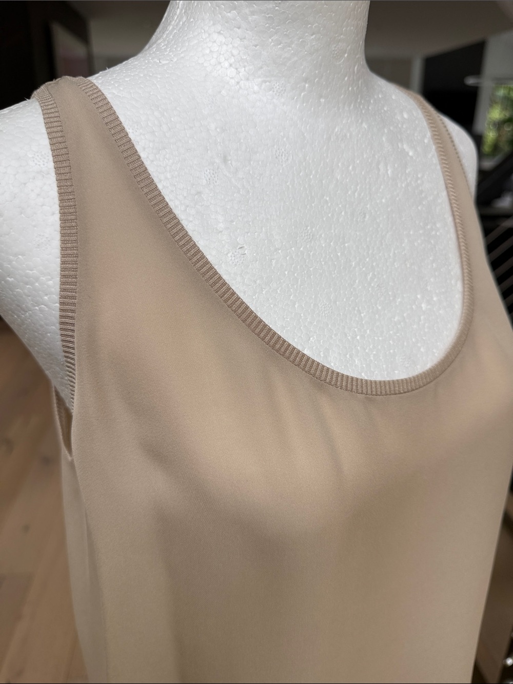 DOROTHEE SCHUMACHER Heritage Ease Khaki Silk Top